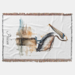 De houding van de pelikaan deken