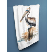 De houding van de pelikaan fleece deken