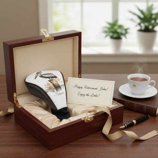 De houding van de pelikaan golfheadcover