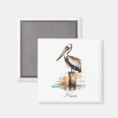 De houding van de pelikaan magneet (Voorkant / Achterkant)