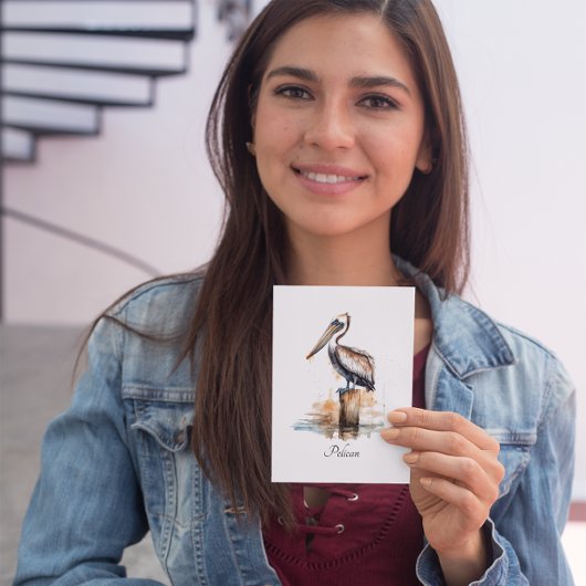 De houding van de pelikaan notitiekaartje