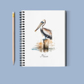 De houding van de pelikaan planner