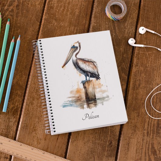 De houding van de pelikaan planner