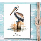 De houding van de pelikaan poster