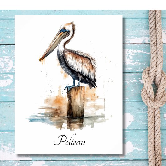 De houding van de pelikaan poster