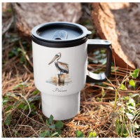 De houding van de pelikaan