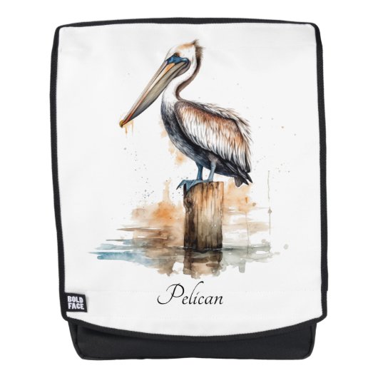 De houding van de pelikaan rugtassen (Voorkant)