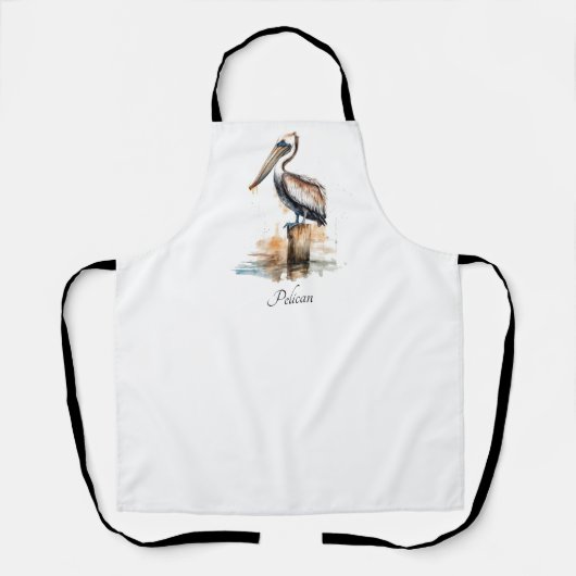 De houding van de pelikaan schort (Voorkant)