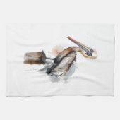 De houding van de pelikaan theedoek (Horizontaal)