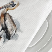 De houding van de pelikaan theedoek