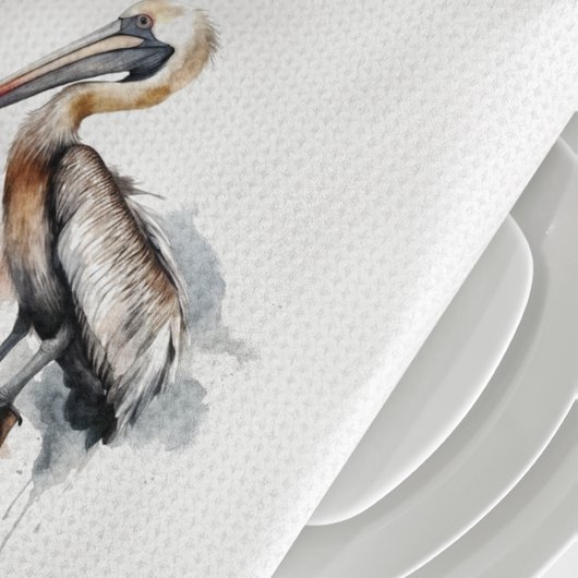 De houding van de pelikaan theedoek