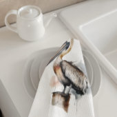 De houding van de pelikaan theedoek