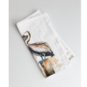 De houding van de pelikaan theedoek