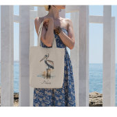De houding van de pelikaan tote bag