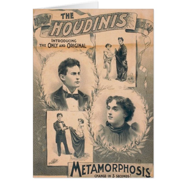 De Houdinis, 'Metamorfose in 3 seconden' (Voorkant)