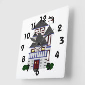 De House Clock Vierkante Klok (Hoek)