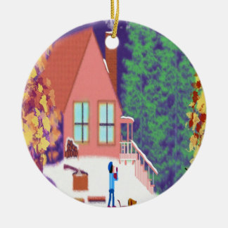De Houtdagen van het Chopping door T Hendrix Keramisch Ornament
