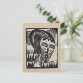 De houtdrukbriefkaart van Erich Heckel Briefkaart (Staand voorkant)