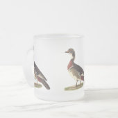 De Houteend (Anas sponsa) Matglas Koffiemok (Voorkant links)