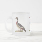 De Houteend (Anas sponsa) Matglas Koffiemok (Links)