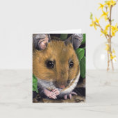De houten het Schilderen van de Muis Kaart van de (Gele Bloem)