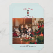 De houten Kaart van de Vakantie van de Foto van de (Voorkant / Achterkant)