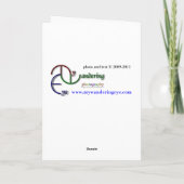 De houten Kaart van de Vakantie van de sneeuwman (Achterkant)