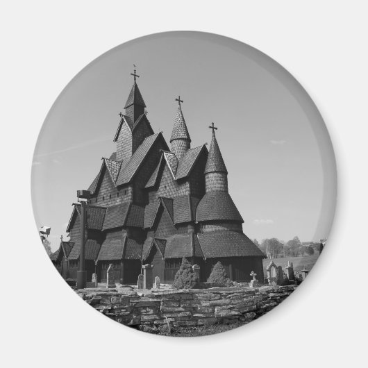 De houten kerken van Noorwegen Magneet (Voorkant)