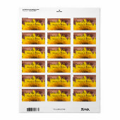 De houten Plattelander van de Zonnebloem sparen Etiket (Full Sheet)