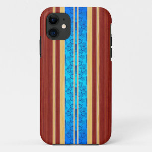 De Houten Surfplank van Hawiian Faux van Tiki iPhone 11 Hoesje