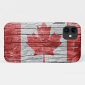 De houten vlag van Canada Case-Mate iPhone Case (Achterkant (horizontaal))