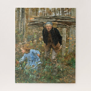 De Houthakker - Jules Bastien-Lepage, 1881 Legpuzzel