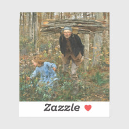 De Houthakker - Jules Bastien-Lepage, 1881 Sticker