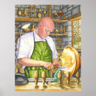 De houtturner poster