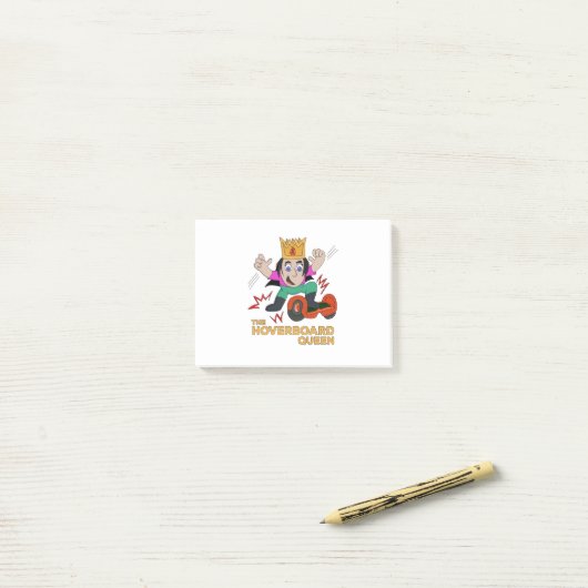 De Hoverboard Koningin Post-it® Notes (Op bureau)