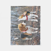 De howbeagles in Bossen beagle Fleece Blanket Deken (Voorkant)