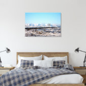 De Howgill krijgt de winter England Holiday Card Canvas Afdruk (Insitu (Slaapkamer))