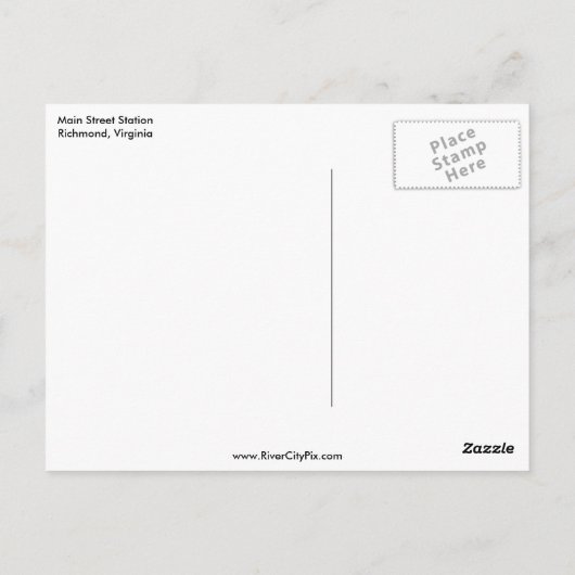 De hub briefkaart (Achterkant)