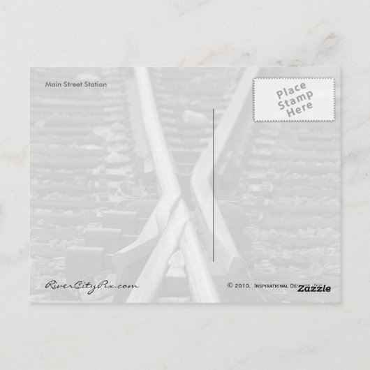 De hub briefkaart (Achterkant)