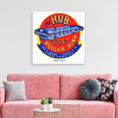De Hub Roller Rink Chicago/Norridge Illinois Canvas Afdruk (Insitu (Woonkamer))