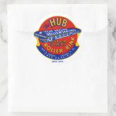 De Hub Roller Rink Chicago/Norridge Illinois Ronde Sticker (Tas)