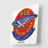 De Hub Roller Rink, Norridge Illinois Vierkante Klok (Hoek)