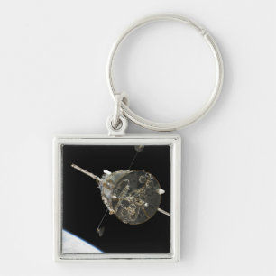 De Hubble ruimtetelescoop in een baan boven de aar Sleutelhanger