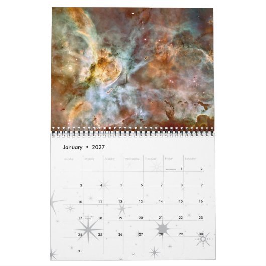 De Hubble ruimtetelescoop Kalender (Jan 2027)