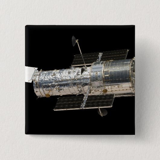 De Hubble ruimtetelescoop Vierkante Button 5,1 Cm (Voorkant)
