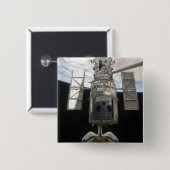 De Hubble Ruimtetelescoop wordt vrijgegeven Vierkante Button 5,1 Cm (Voorkant /achterkant)