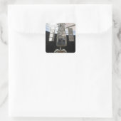 De Hubble Ruimtetelescoop wordt vrijgegeven Vierkante Sticker (Tas)