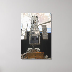 De Hubble Space Telescope Space Shuttle Atlant Canvas Afdruk