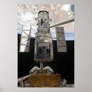 De Hubble Space Telescope Space Shuttle Atlant Poster