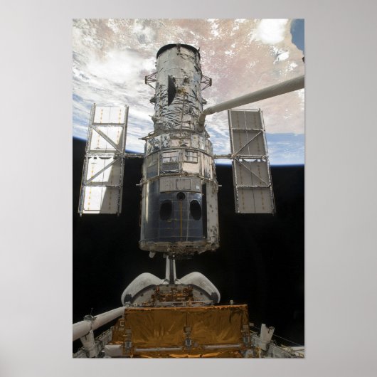 De Hubble Space Telescope Space Shuttle Atlant Poster (Voorkant)